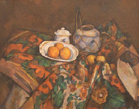 Paul Cezanne Still Life with Ginger Jar, Sugar Bowl, and Oranges oil painting picture